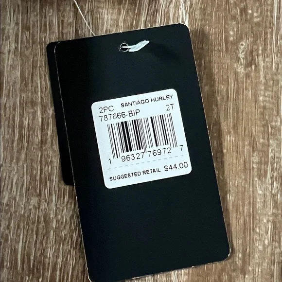 Hurley Short Sleeve Rash Guard and Shorts Swim Set size 2T - Picture 2 of 11